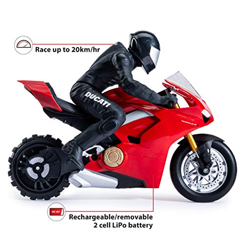 Ducati Panigale V4 S Upriser - Moto teledirigida a Escala 1:6, Alcance 20 km/h