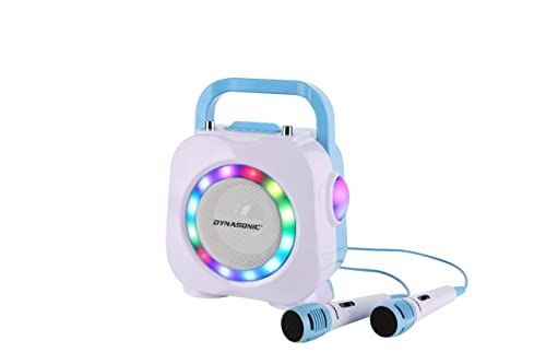 DYNASONIC Karaoke con microfono, Regalos Originales para niños niña, Altavoz, Juguetes niña 4-13 años (DK-201 Azul)