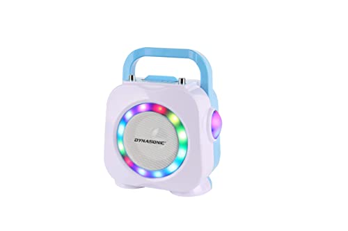 DYNASONIC Karaoke con microfono, Regalos Originales para niños niña, Altavoz, Juguetes niña 4-13 años (DK-201 Azul)