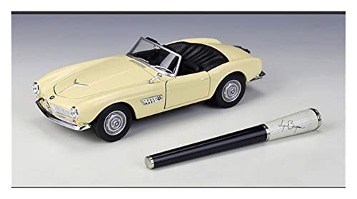 DZYWL Kits Modelos Coches Clásicos 1:24 para BMW 507 Coche Deportivo Retro Aleación Modelo De Coche Juguete Regalo Colección De Recuerdo Nostálgico Regalo Amor Vacaciones (Color : Red Soft Top)