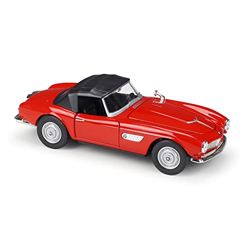 DZYWL Kits Modelos Coches Clásicos 1:24 para BMW 507 Coche Deportivo Retro Aleación Modelo De Coche Juguete Regalo Colección De Recuerdo Nostálgico Regalo Amor Vacaciones (Color : Red Soft Top)