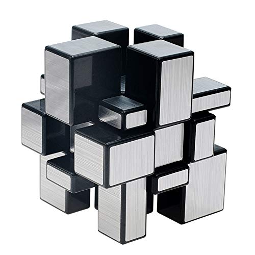 EASEHOME Espejo Speed Magic Puzzle Cube, Mirror Rompecabezas Cubo Mágico PVC Pegatina para Niños y Adultos, Negro