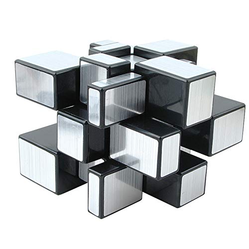 EASEHOME Espejo Speed Magic Puzzle Cube, Mirror Rompecabezas Cubo Mágico PVC Pegatina para Niños y Adultos, Negro