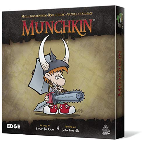 Edge Munchkin MU01 Juego de Mesa + Entertainment Munchkin 4: Qué Locura de Montura, Juego de Mesa