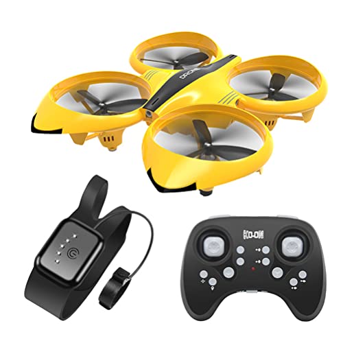 Edinber Mini Drone, control de gestos Drone, RC Quadcopter Aircraft Sensor de mano Drone con luz LED, juegos de aviones voladores regalos para niños y adultos, juguetes de drones