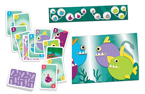 Educa - Piranha Go Juego de Cartas para Niños, Multicolor (18128)