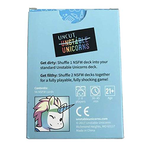 El super juego uncut unicorns Expansion Pack Unstable Unicorns Paquete de expansión Juegos de estrategia para adultos y adolescentes Juego de cartas y juegos de mesa Fiesta Gadgets Novedad Juguetes