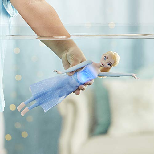 Elsa Luz en el Agua de Frozen 2 de Disney, Juguete Que se Ilumina en el Agua para niñas a Partir de 3 años