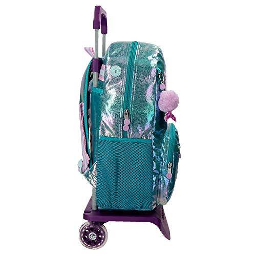 Enso Mochila Portaordenador con Carro Be a Mermaid, color Verde