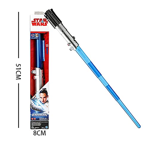 Espada Laser Star Wars, Tipo Telescópico Sable de Luz Electrónica, Fuerza Despierta con Efectos de Sonidotoy Light Sable, Cumpleaños Halloween, Blue Blue