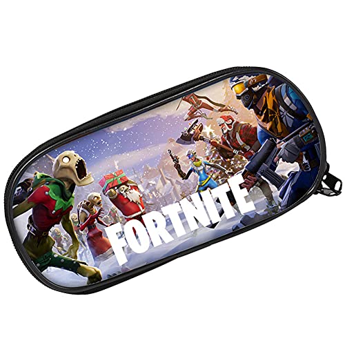 Estuche para lápices Fortnite,Estuche para lápices para niños, Estuche para cosméticos de Gran Capacidad, Estuche para lápices Duradero con Cremallera, Escuela y Oficina (21 * 10 * 5,5 cm)