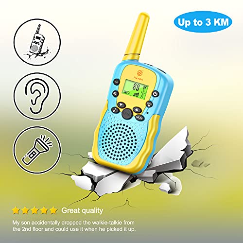 EUCOCO Walkie Talkie Niños, Juguetes Niños 3 4 5 6 7 8 9 Años Regalos para Niños de 3-12 Años Juguete Niña 3-12 Años Regalos Niñas Juguetes para Chicos de 3-12 Años