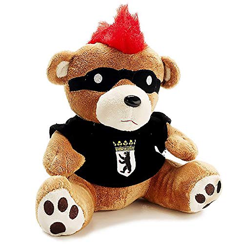 Euro Souvenirs Oso de peluche en diferentes diseños, suave peluche de policía de bombero médico (oso punker)