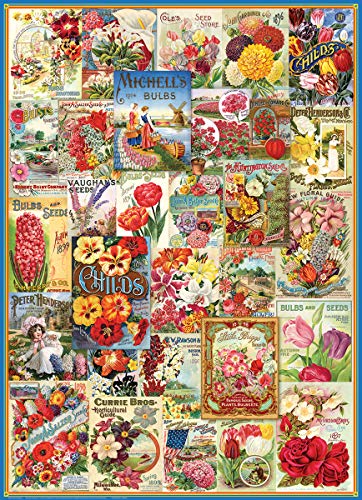 EuroGraphics Rompecabezas quot;Catálogo de Semillas de Flores, 1.000 Piezas, Multicolor