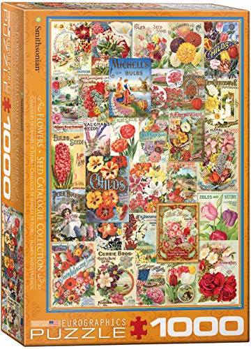 EuroGraphics Rompecabezas quot;Catálogo de Semillas de Flores, 1.000 Piezas, Multicolor