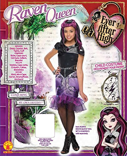 Ever After High - Disfraz de Raven Queen para niña, infantil 5-7 años (Rubie's 884909-M)