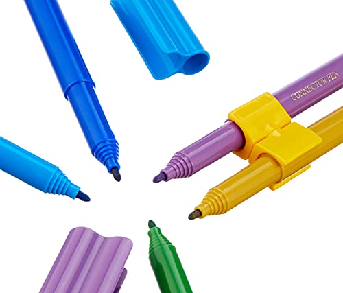 Faber-Castell 55533 - Camión de metal con 33 rotuladores Connector, 10 conectores y 1 folleto, multicolor