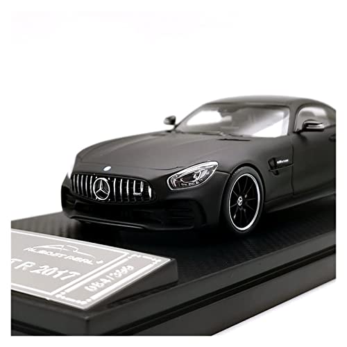 Fábrica Original 1:43 For Mercedes-Benz AMG GTR Simulación Modelo De Coche De Aleación Negro Mate Colección De Adultos Juguete Regalo Copia Manualidades