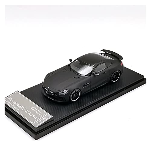 Fábrica Original 1:43 For Mercedes-Benz AMG GTR Simulación Modelo De Coche De Aleación Negro Mate Colección De Adultos Juguete Regalo Copia Manualidades