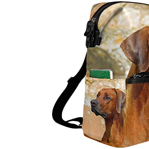 FAJRO Mochila de Viaje para Perro, diseño de Perro rodesiano