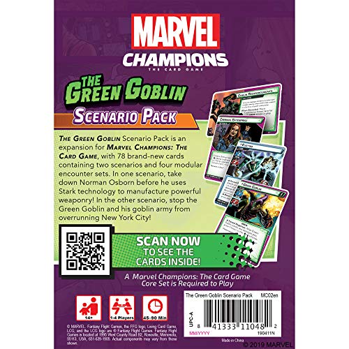 Fantasy Flight Games - Marvel Champions: Escenario Pack: El Duende Verde - Juego de Cartas