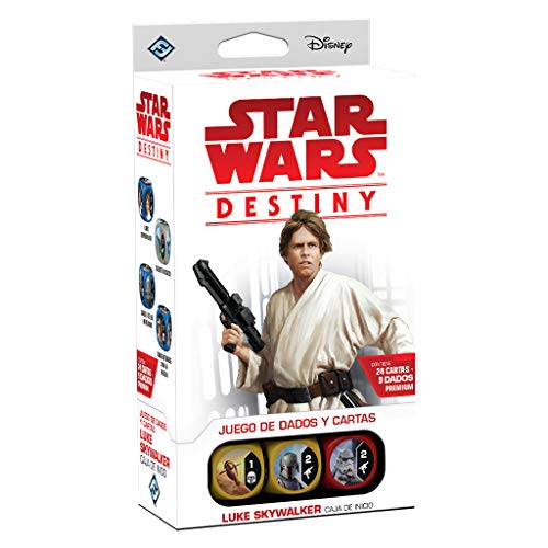 Fantasy Flight Games- Star Wars Destiny: Caja de Inicio: Luke Skywalker - Español, Color (FFSWD10)