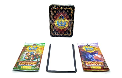 Fantasy Riders 2 x Juego de Cartas Mixtas y 3 Cartas edición Limitada. en Lata. Jinetes de Leyenda, coleccionables. Caja Metal