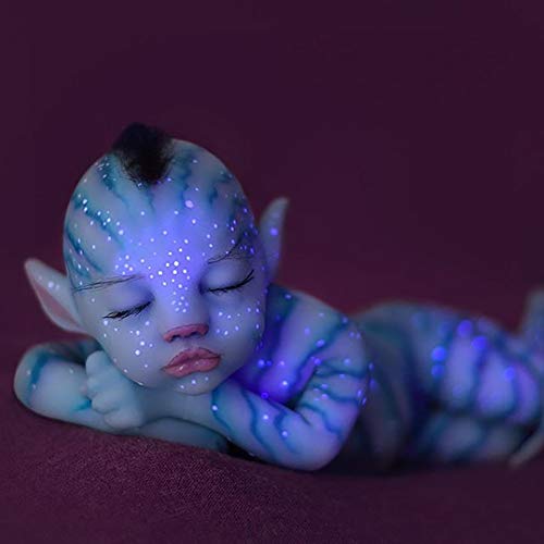 Farzeo Reborn Muñecas Alive Avatar Bebé Cuerpo Completo Silicona Vinilo Realista Reborn Baby Dollsnew Bebé Bebés Elfos Coleccionables Muñecas Juguete Juguete Día De Navidad,Eyes Closed,55cm