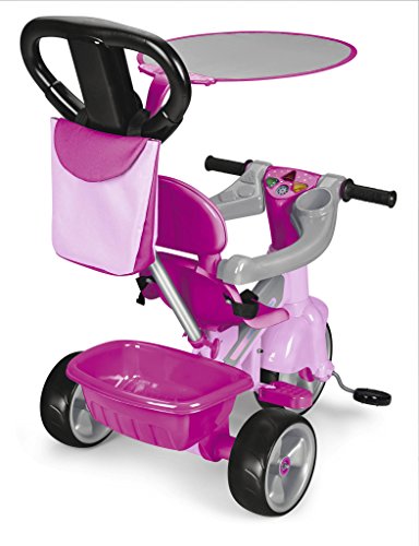 FEBER- Tryke Baby Plus Music Pink, Triciclo (Famosa 800010210)