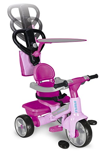 FEBER- Tryke Baby Plus Music Pink, Triciclo (Famosa 800010210)