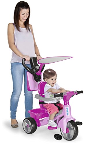 FEBER- Tryke Baby Plus Music Pink, Triciclo (Famosa 800010210)