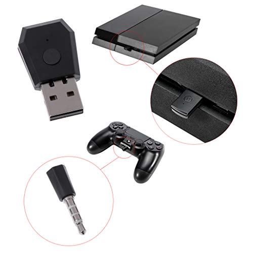 FEILINKA Adaptador USB Transmisor Bluetooth para PS4 Playstation Bluetooth 4.0 Auriculares Receptor Dongle para Auriculares