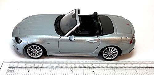 Fiat 124 Spider en gris metálico escala 1:24 de Bburago