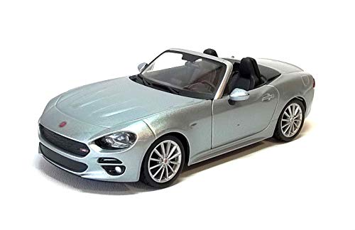 Fiat 124 Spider en gris metálico escala 1:24 de Bburago