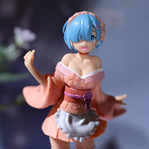 Figura de Rem Ram, Vida en otro mundo Figura de Rem Ram PVC, Dibujos animados de personajes de anime, Colección de juguetes para adultos Regalos