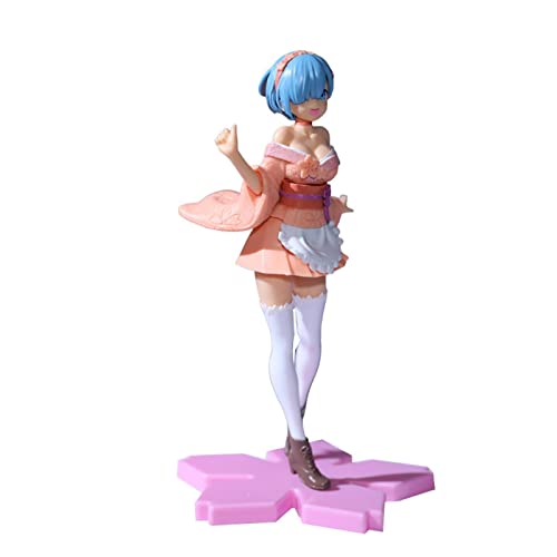 Figura de Rem Ram, Vida en otro mundo Figura de Rem Ram PVC, Dibujos animados de personajes de anime, Colección de juguetes para adultos Regalos