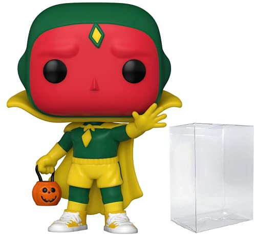 Figura de vinilo Vision Halloween Pop #716 Pop TV: Wanda Vision (con protector EcoTek para proteger la caja de pantalla)