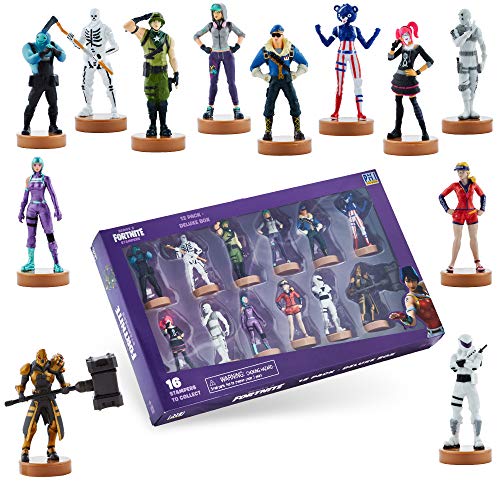 Figuras auténticas de Fortnite con Sello, Paquete de 5 de Lujo - Personajes Populares de Fornite Battle Royale - Colección Serie 3 para niños y niñas- D (S3) (Caja de Lujo - B)