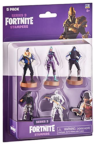 Figuras auténticas de Fortnite con Sello, Paquete de 5 de Lujo - Personajes Populares de Fornite Battle Royale - Colección Serie 3 para niños y niñas- D (S3) (D)