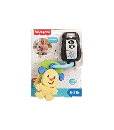 Fisher-Price Ridi & Aprende - Juego de Llaves de Cuenta y Arranque, con cangrejos y mordedor, Juguete para niños de 6 Meses