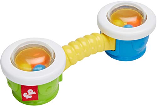 Fisher-Price Sonajero Tambores, juguete bebé +3 meses (Mattel DRF16)