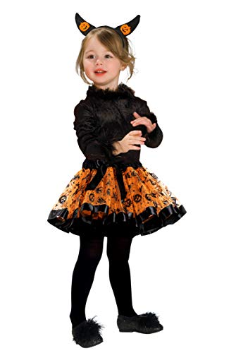 Fontee® Halloween Costumes Niñas Ropa Tutú Faldas Vestidos Falda de Ballet para Niñas Niños, con Calabaza Banda Cabello, M (100~110 cm)