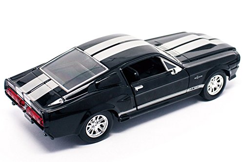 Ford Shelby Lucky Diecast 1/24 Mustang GT 500 1967 Negro GT500, Coche Fundido a presión