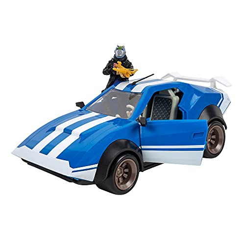 Fortnite Joy Ride Whiplash (Azul y Blanco), vehículo con Figura articulada X-Lord de 4 Pulgadas, Multicolor (Jazwares FNT0815)