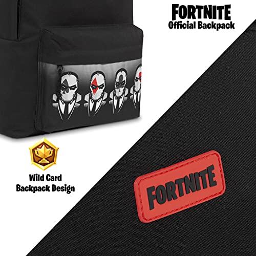 Fortnite Mochilas Escolares, Mochilas Escolares Juveniles de Gran Capacidad, Material Escolar con Merchandising Oficial (Negro)