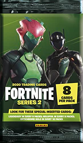 Fortnite Trading card Series 2 BOX DA 18 Bustine- Caja Sobres, Color Verde (Panini España