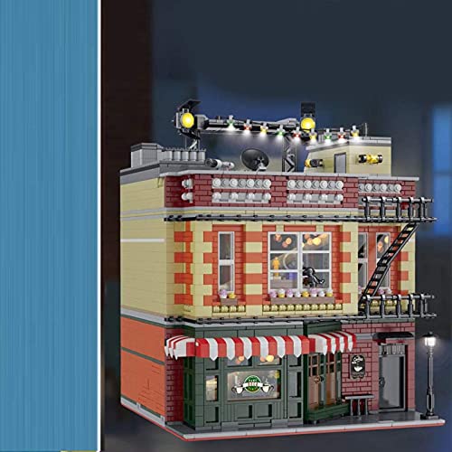 Friends Friends Apartment Building Blocks, 4638 Piezas Amigos Central Perk Modular Street View Series Set de construcción, Compatible con Lego