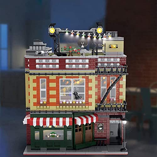 Friends Friends Apartment Building Blocks, 4638 Piezas Amigos Central Perk Modular Street View Series Set de construcción, Compatible con Lego