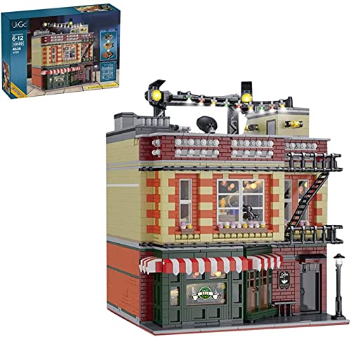 Friends Friends Apartment Building Blocks, 4638 Piezas Amigos Central Perk Modular Street View Series Set de construcción, Compatible con Lego