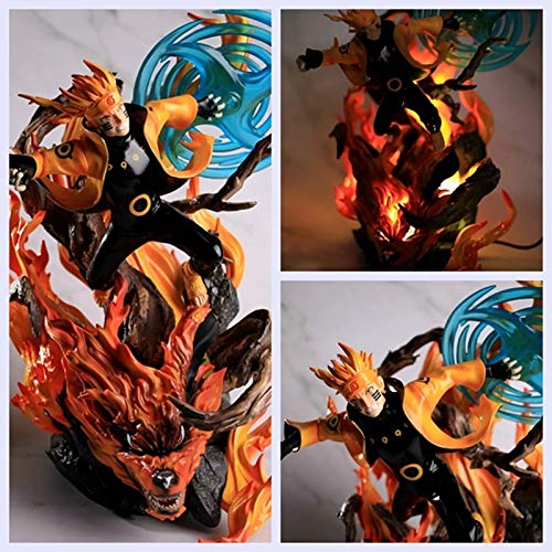 From HandMade Naruto Figura Kyubi Uzumaki Naruto Rasengan Figura Animado Figura Figura de acción